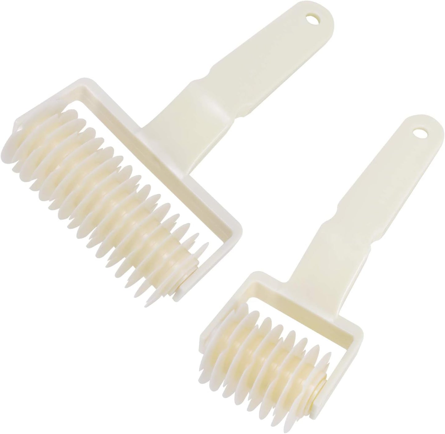 Lamoutor 2Pcs Lattice Roller Cutter Pastry Cutter Roller DIY Baking Tool for Dought Cookie Pie Pizza Bread Pastry