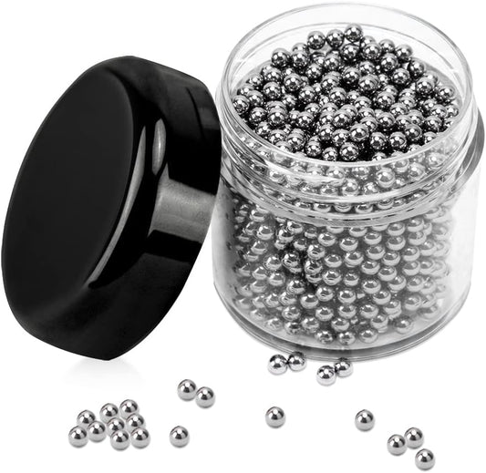1500 PCS Metal Cleaning Beads Reusable Decanter Beads for Glass Bottles, 304 Stainless Steel Water Bottle Cleaner Balls 3mm Wine Glass Cleaning Beads for Decanters Vases Carafes, Wine Accessories