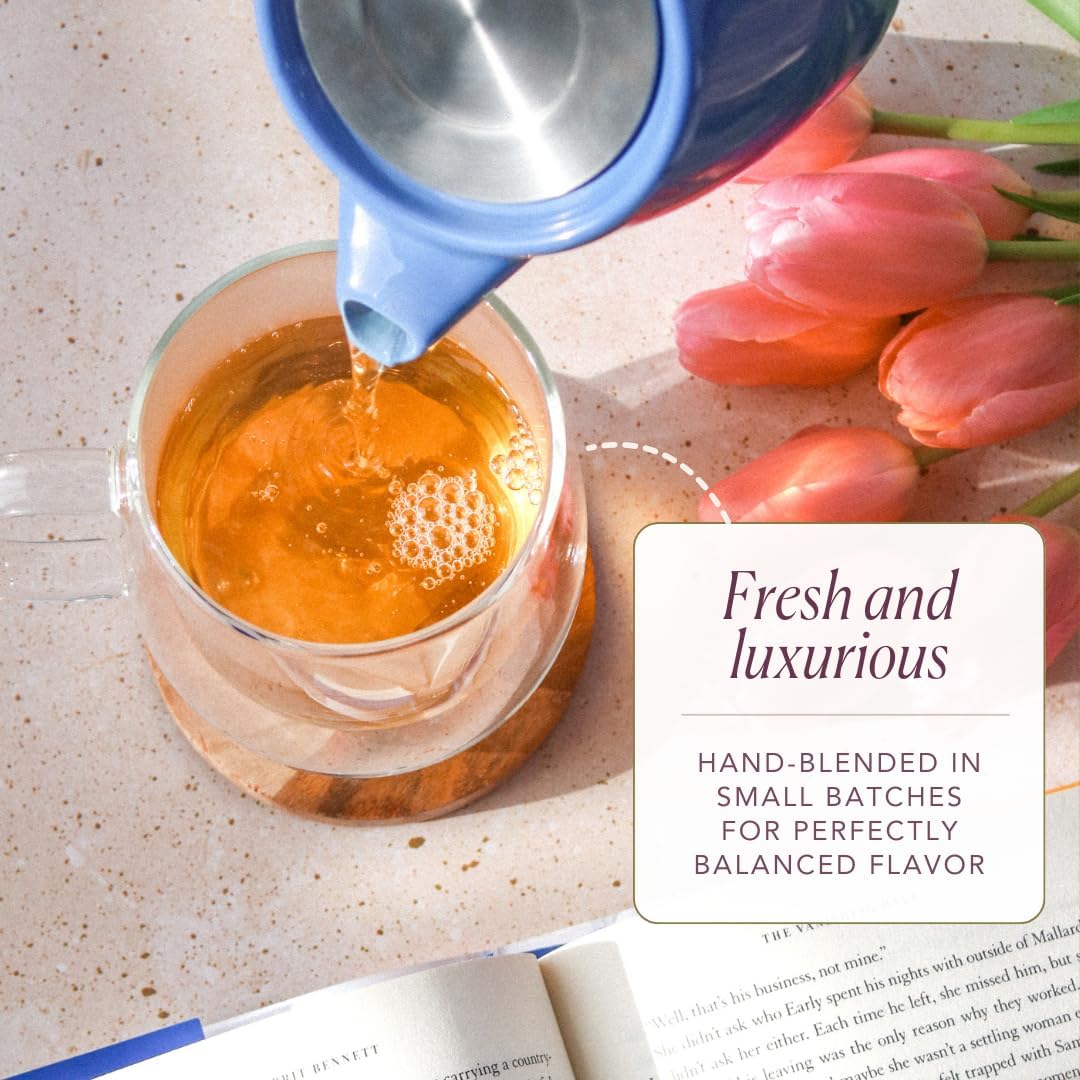 Vanilla Sugar Cookie Herbal Tea – Caffeine-Free Loose Leaf Blend with Rooibos, Vanilla and Cinnamon – Naturally Smooth Flavor, No Added Sugar – 60 to 80 Cups – Small Batch USA – Plum Deluxe