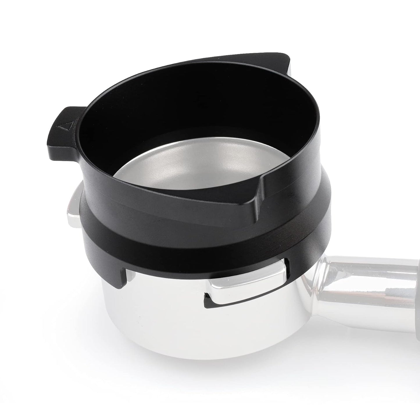 FIRJOY 54mm Espresso Dosing Funnel for Breville Barista Portafilters (Aluminum Alloy-Black)