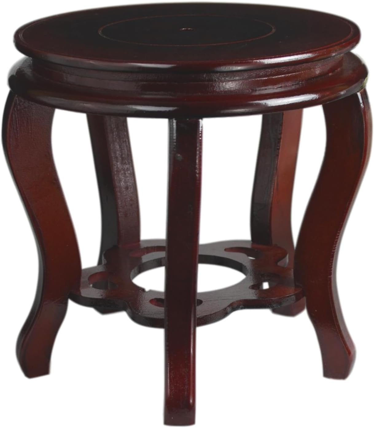 Wooden Fishbowl Display Vase Pot Tall Planter Stand Plant Pot Display Stand (11")