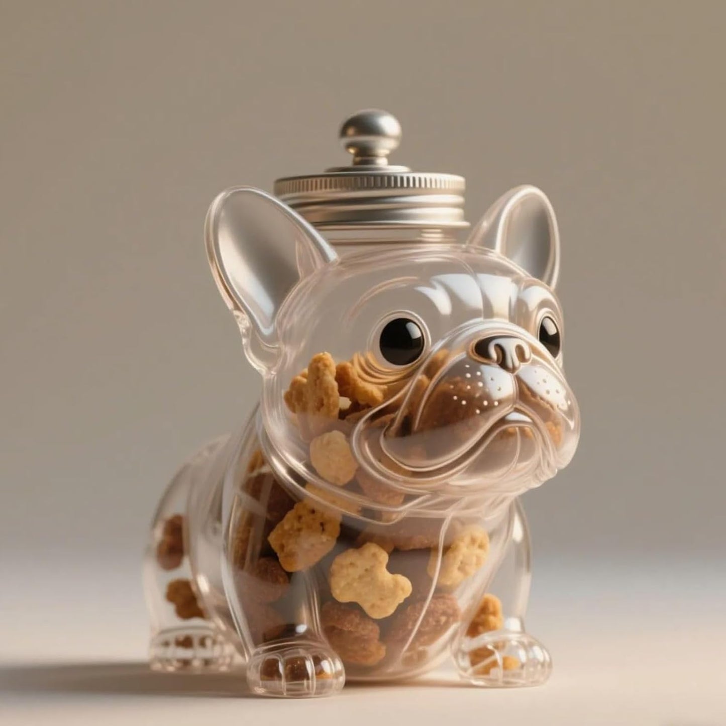 French Bulldog Snack Jar – 2025 New Cute Airtight Storage Container, Multi-purpose Jar for Dog Snacks, Cookies, Candy, Coffee Pods, Kitchen Organization, Pet Lovers Gift(Dachshund)