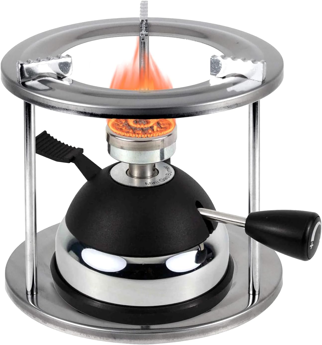 BLUEFIRE Butane Mini Burner for Tabletop Coffee Siphon Syphon/w Furnace Stand and Assembly Rack Ceramic Windproof Torch Head Portable Cooking Stove Espresso Maker Chafing Soup Tureens Fondue Bunsen