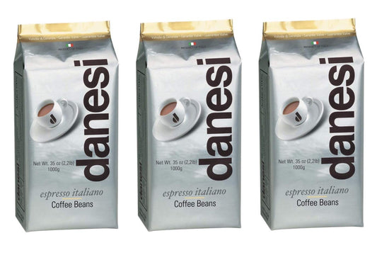 Danesi Caffe Italian Whole Coffee Beans - Espresso Coffee Beans and Medium Roast Whole Bean - Perfect for Espresso Machines, French Press, and Home Brewing - Gold (6.6 lb)