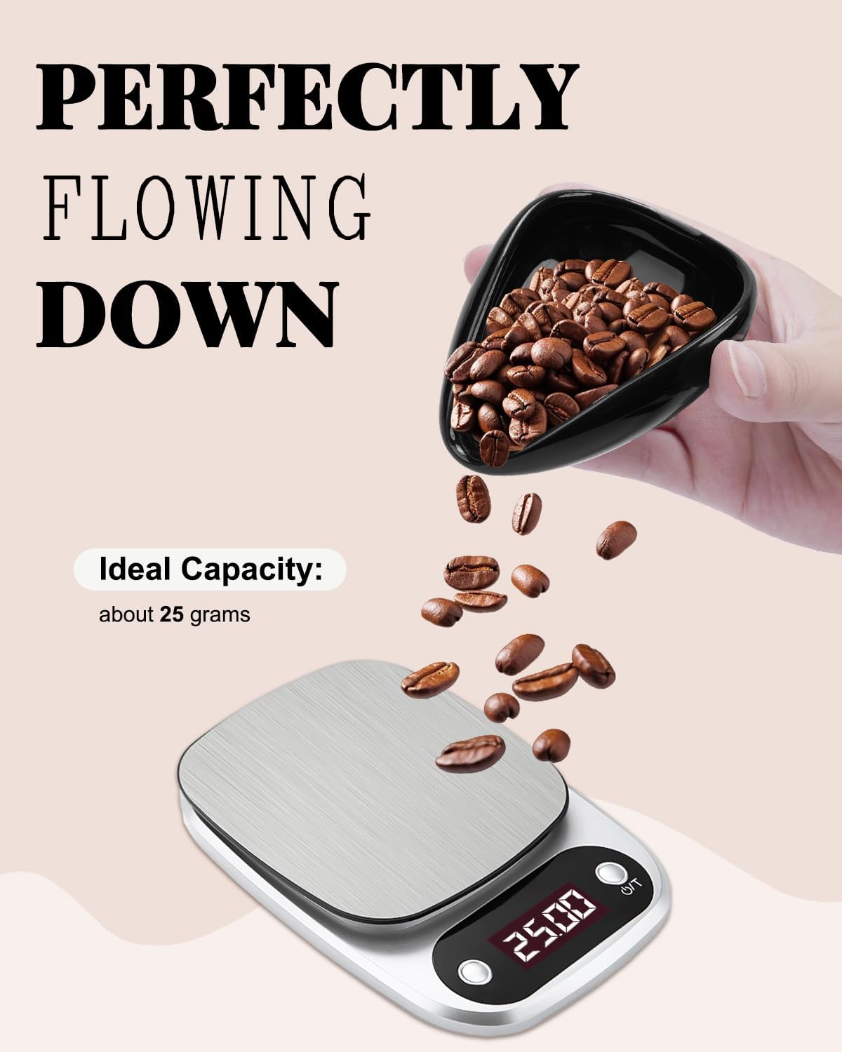 Ceramic Espresso Dosing Cup & 10ml Aluminum Glass Coffee Spray Bottle, Coffee Dosing Cup Precision RDT Kit for Baristas & Home Brewing, Black