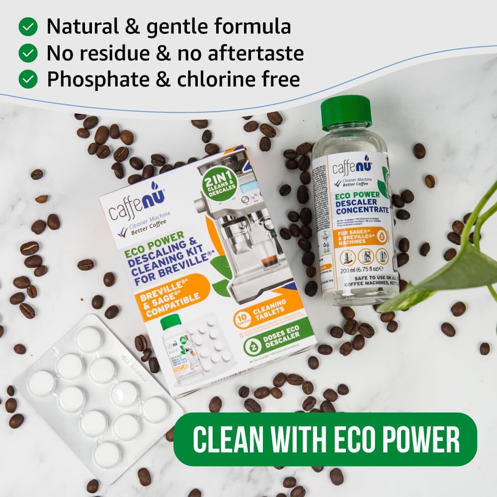 Caffenu Cleaning & Descaling Kit Compatible with Breville Espresso Machines