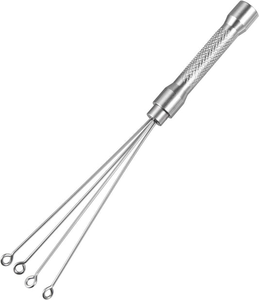 Espresso Coffee Stirrer, MATOW Stainless Steel Mini Whisk for Espresso Stirring Distribution – Professional Coffee Powder Stirring Tool