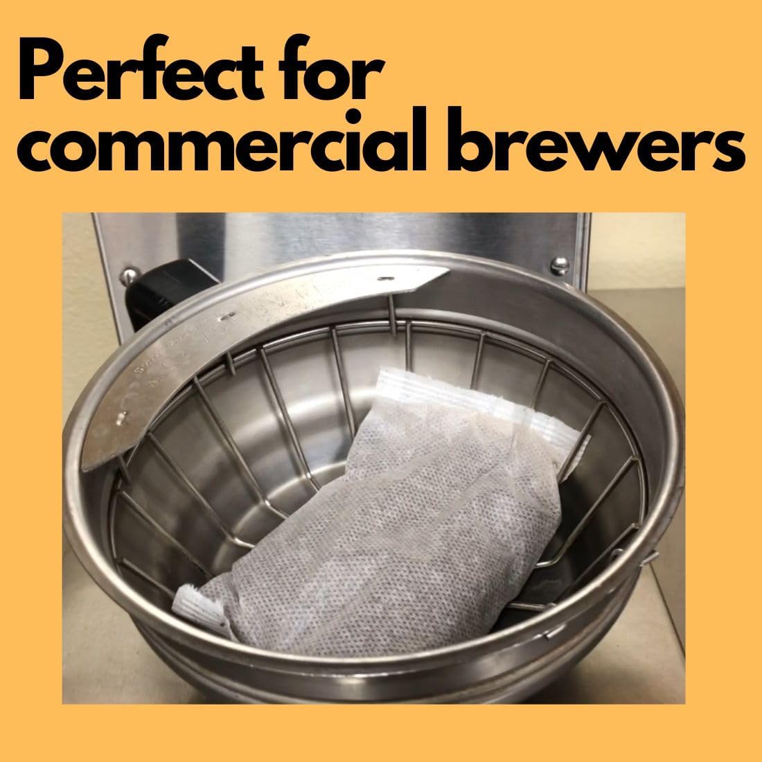 Ground Coffee In Filter Packs | Medium Roast Low Acid Mold Free Pouches | Signature House Breakfast Blend | Gourmet Bulk Packets for 10-12 Cup Drip Maker | Highest Rated Individual Premeasured Coffee