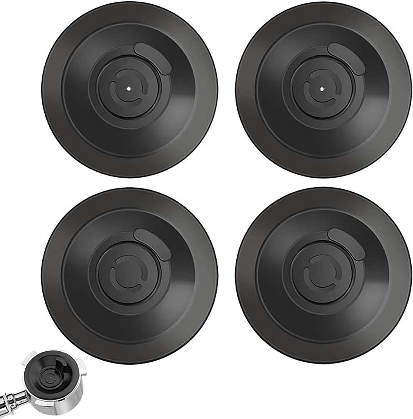 Espresso Backflush Cleaning Disc Set for Breville Espresso Machines – 54mm (4 Pack, 2 With Holes + 2 Without Holes), Compatible with Cleaning Tablets