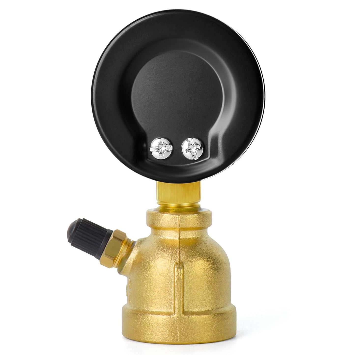 MEANLIN MEASURE 0-30Psi Forged Brass Air Test Pressure gauges, 3/4" FNPT Connection, 2" Double Graduated, Bell Shape Body Assembly, -3-2-3% Accuracy