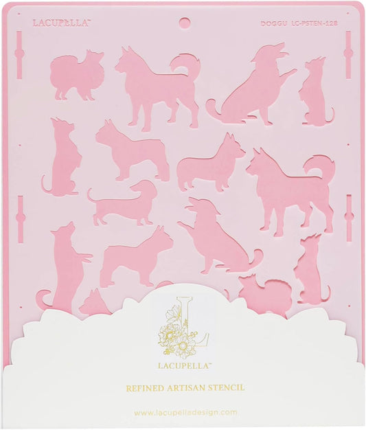 Dog Pattern Large Cake and Baking Decorating Stencil (DOGGU)