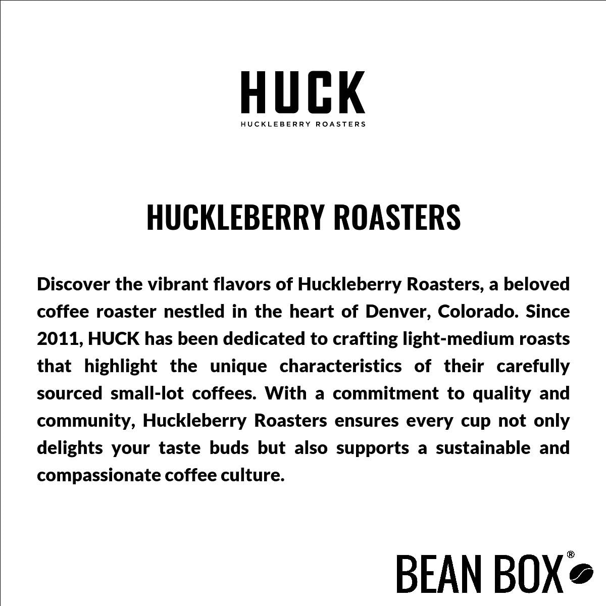 Blue Orchid - Roasted by Huckleberry Roasters - Whole Bean Coffee - 12 Ounce Bag