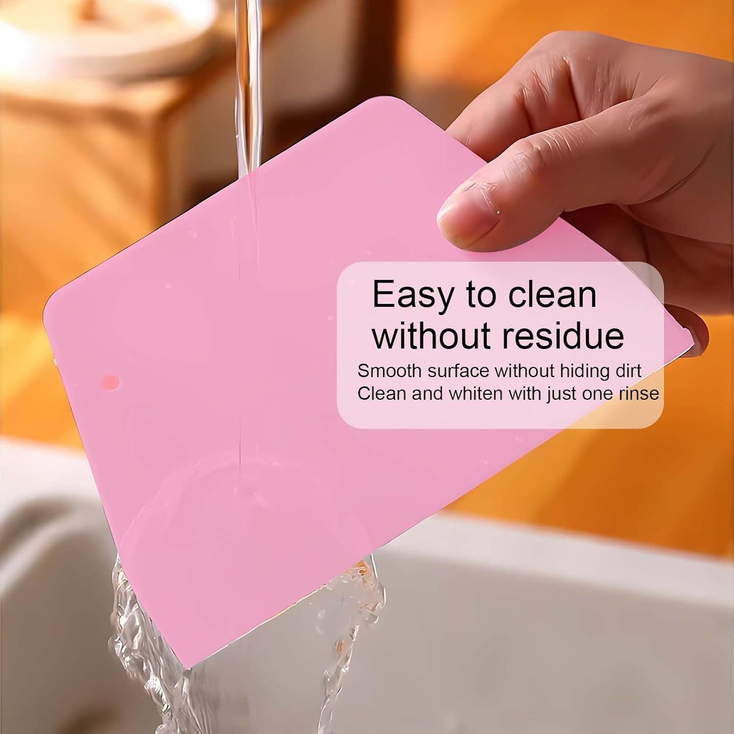 Dough Scraper Plastic Bench Scraper, Dough Scraper Tool Dough Cutter, Flexible Bench Scraper for Making Bread Pizza