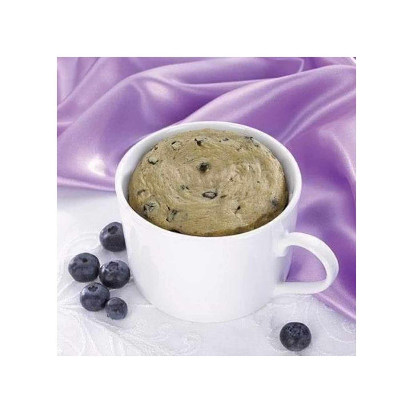 FITWISE - High Protein Mug Cake Mix, 15g Protein, Low Calorie, Low Net Carbs, Low Fat, High Fiber, Gluten Free, Ideal Protein Compatible, 7 Servings Per Box (Blueberry)