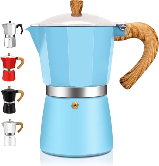 12 Cup Aluminum Espresso Stovetop Moka Pot Express Coffee Maker Percolator Italian Classic Mocha Coffee Machine for Italian and Cuban Cafe Brewing for Home & Camping 600ml 20oz