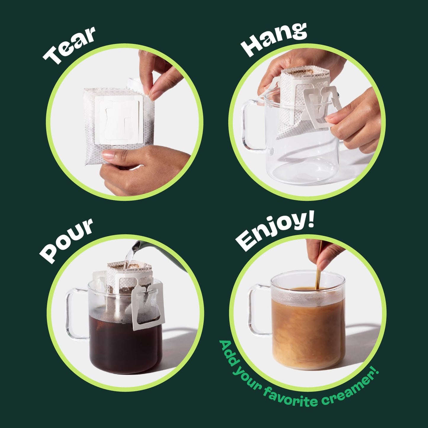 Copper Cow Premium Pour Over Single-Serve Vietnamese Coffee | Vanilla | Dark Roast | Flavored with Vanilla Beans | Includes 8 Coffees