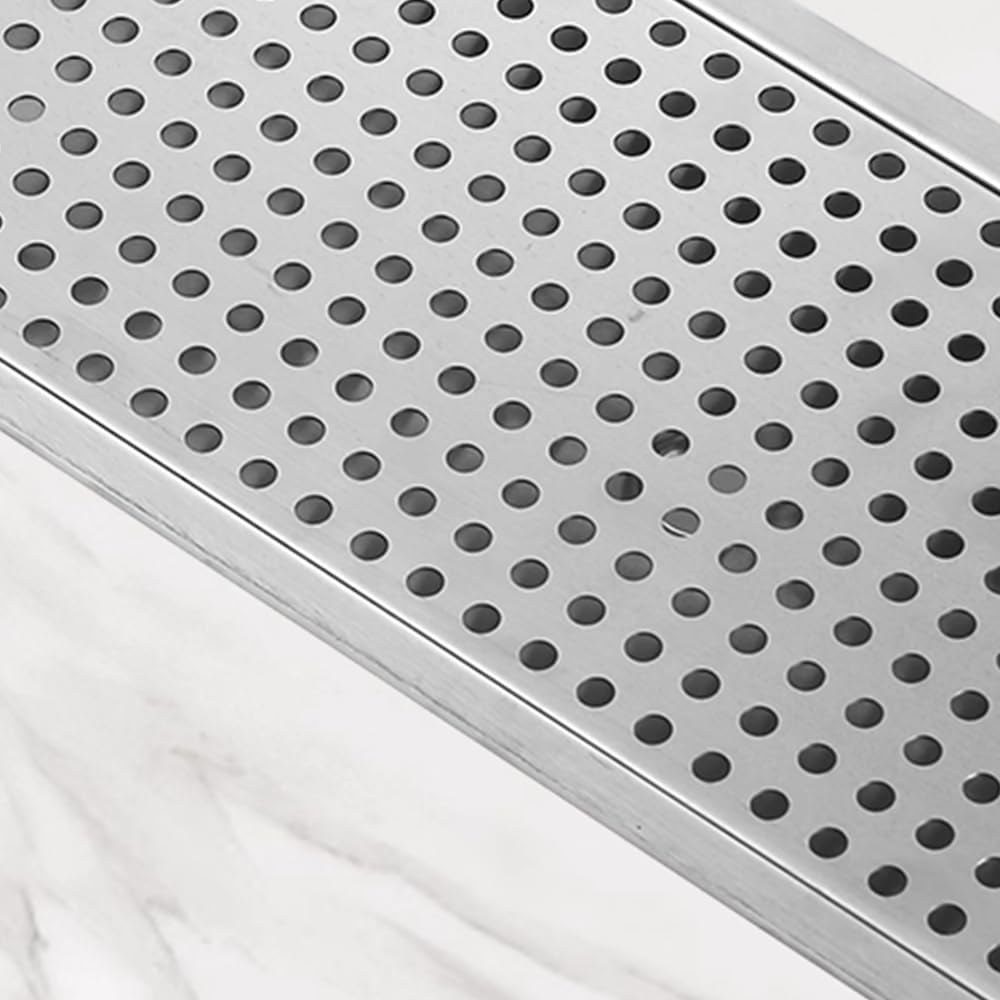 BRONCHO 24" x 8" High-Pressure Automatic Cup Washer | 304 Stainless Steel Sink Rinser with Integrated Drip Tray | for Commercial & Home Use