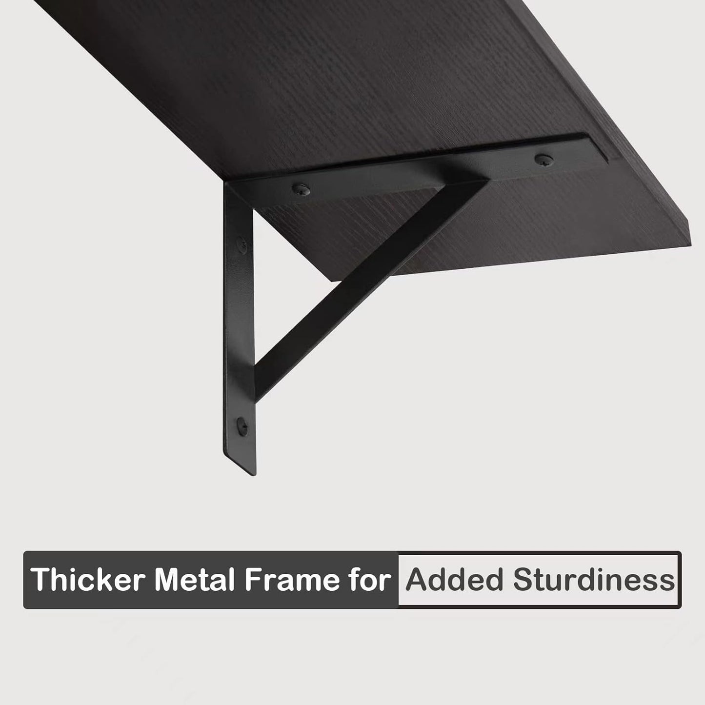 DINZI LVJ Long Wall Shelves, 39.4Inch Wall Mounted Shelves Set of 2, Extra Large Wall Storage Ledges with Sturdy Metal Brackets for Living Room, Bathroom, Bedroom, Kitchen, Espresso