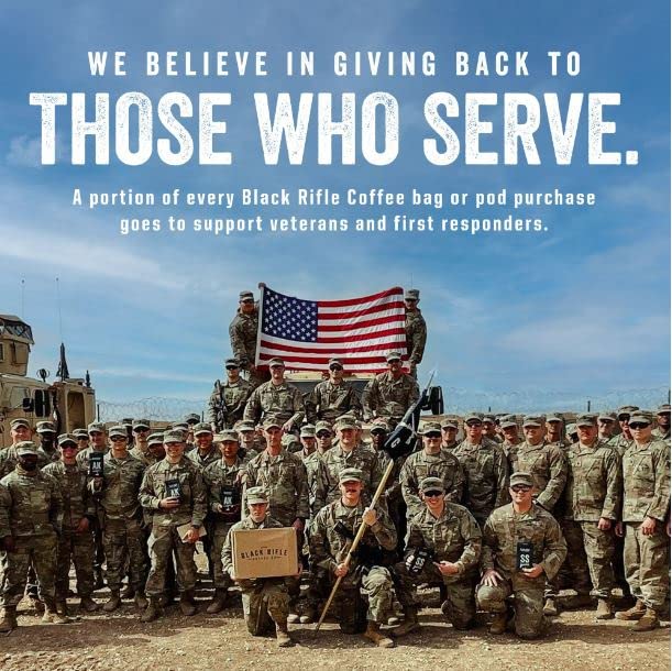 Black Rifle Coffee Company Dark Roast K Cups - Single Serve K Cups Coffee Pods - Kcup Pods Compatible with Keurig 1.0 & 2.0 - Made from Pure Arabica Beans (Beyond Black, 12 Count)