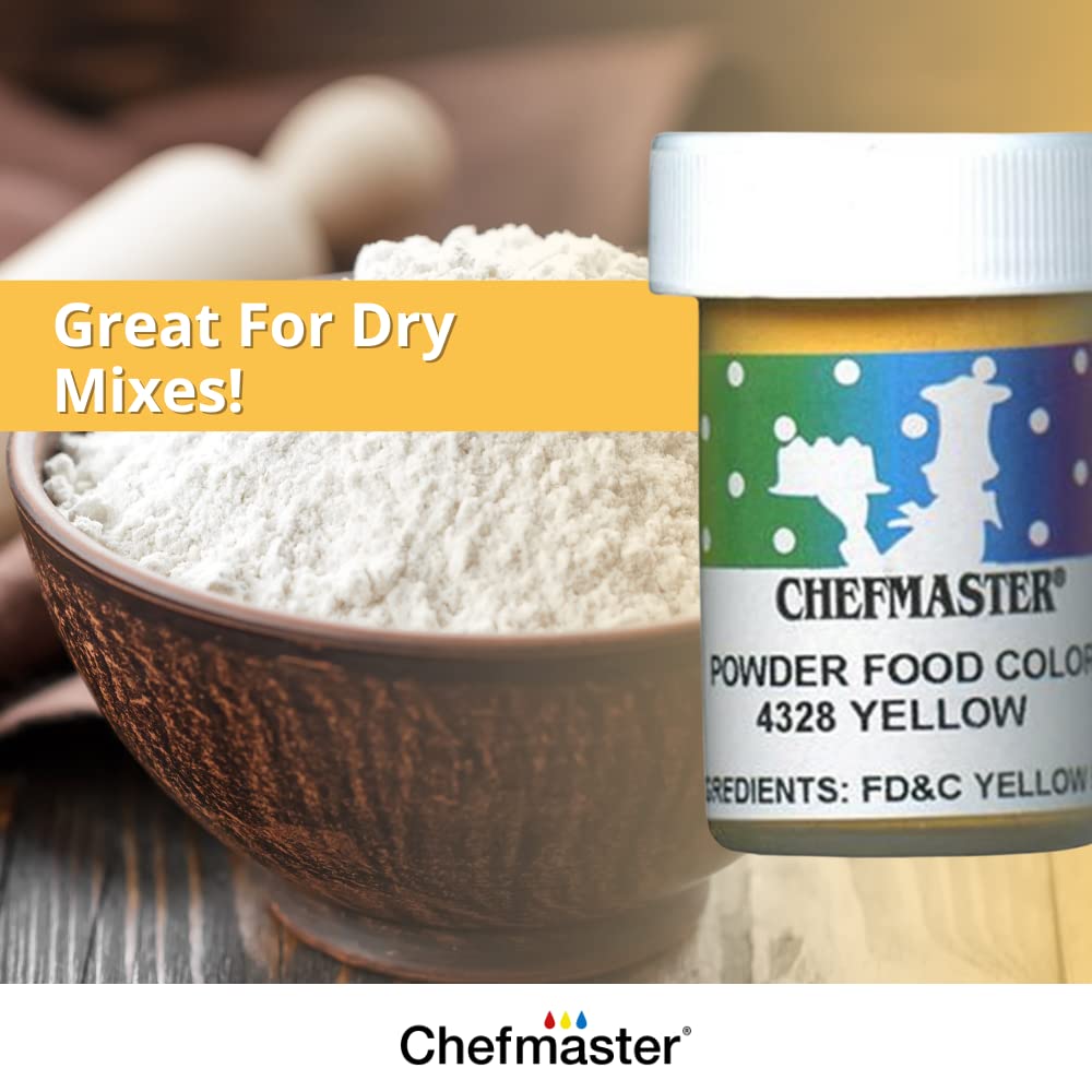 Chefmaster Brown Dry Powder Candy Color | Vibrant Shades | Chocolate, Macarons, Fondant | Decorating | Professional-Grade Dye | Easy-to-Use | Manufactured in USA | 3 grams