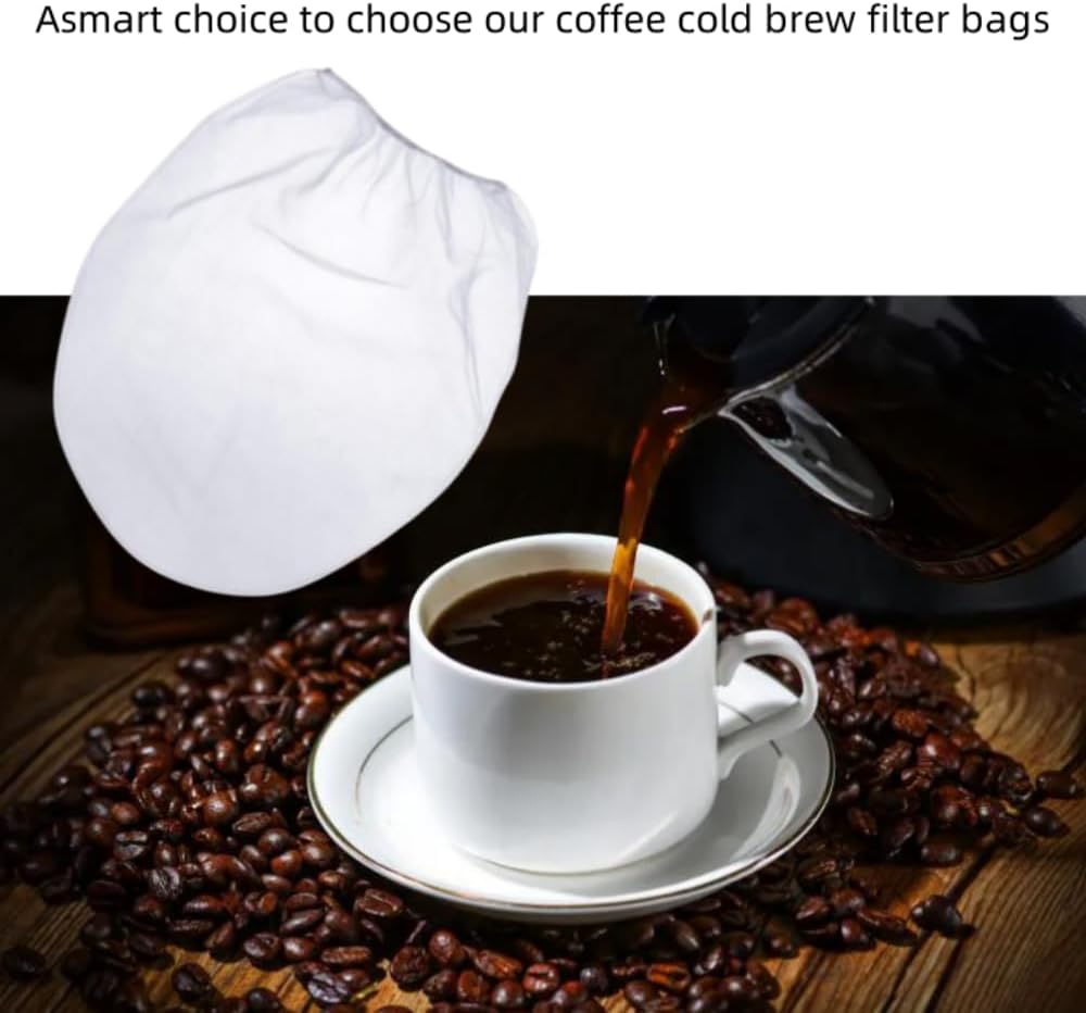 3Pack Cold Brew Coffee Filter Bag Reusable 5 Gallon Coffee Filter Compatible With Toddy Cold Brew System Strainer Bag, for 5 Gallon Commercial Brewers