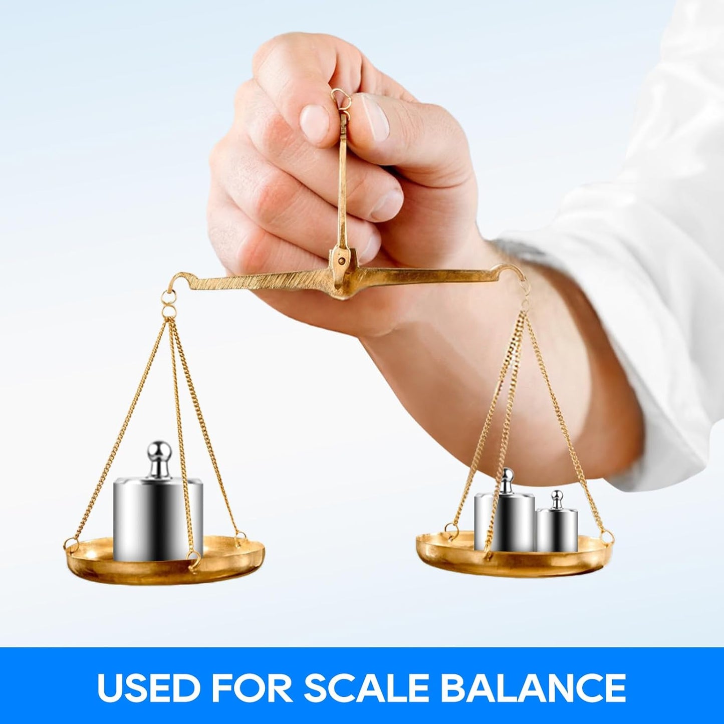 UCEC Calibration Weight Set 1000g for Digital Scale with Case and Tweezers, Gram Scale-M2 Class 10g 20g 20g 50g 100g 100g 200g 500g