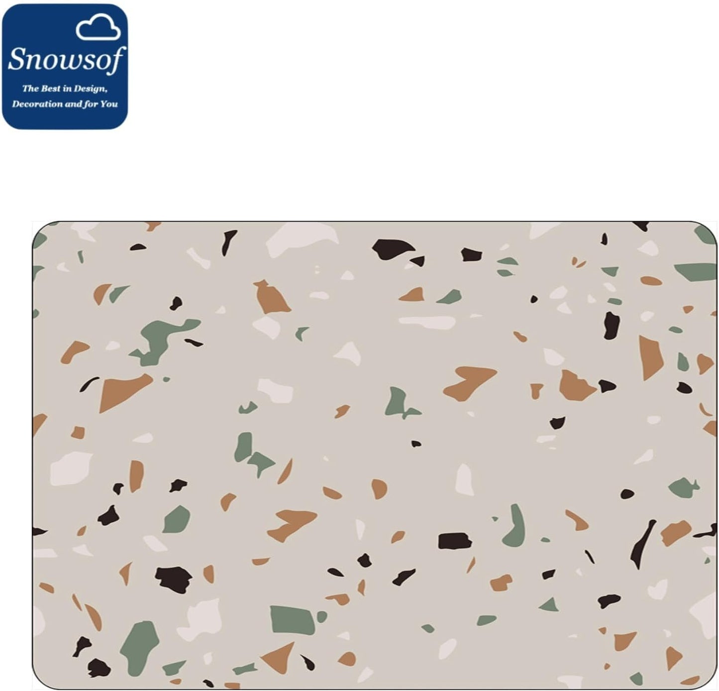 Dish Drying Mat - Absorbent Countertop Mat for Coffee Maker, Expresso Machine, Kitchen Use (05,16''×24'')