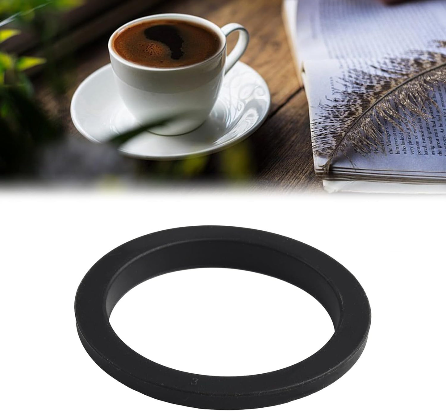 Fit For Nuova SIMONELLI APPIA 1/2/Life, For Nuova Simonelli Appia Espresso Machine Group Head, Silicone Rubber Conical Gasket, Black, Replacement Part, 72X57x9x5mm (1PCS)