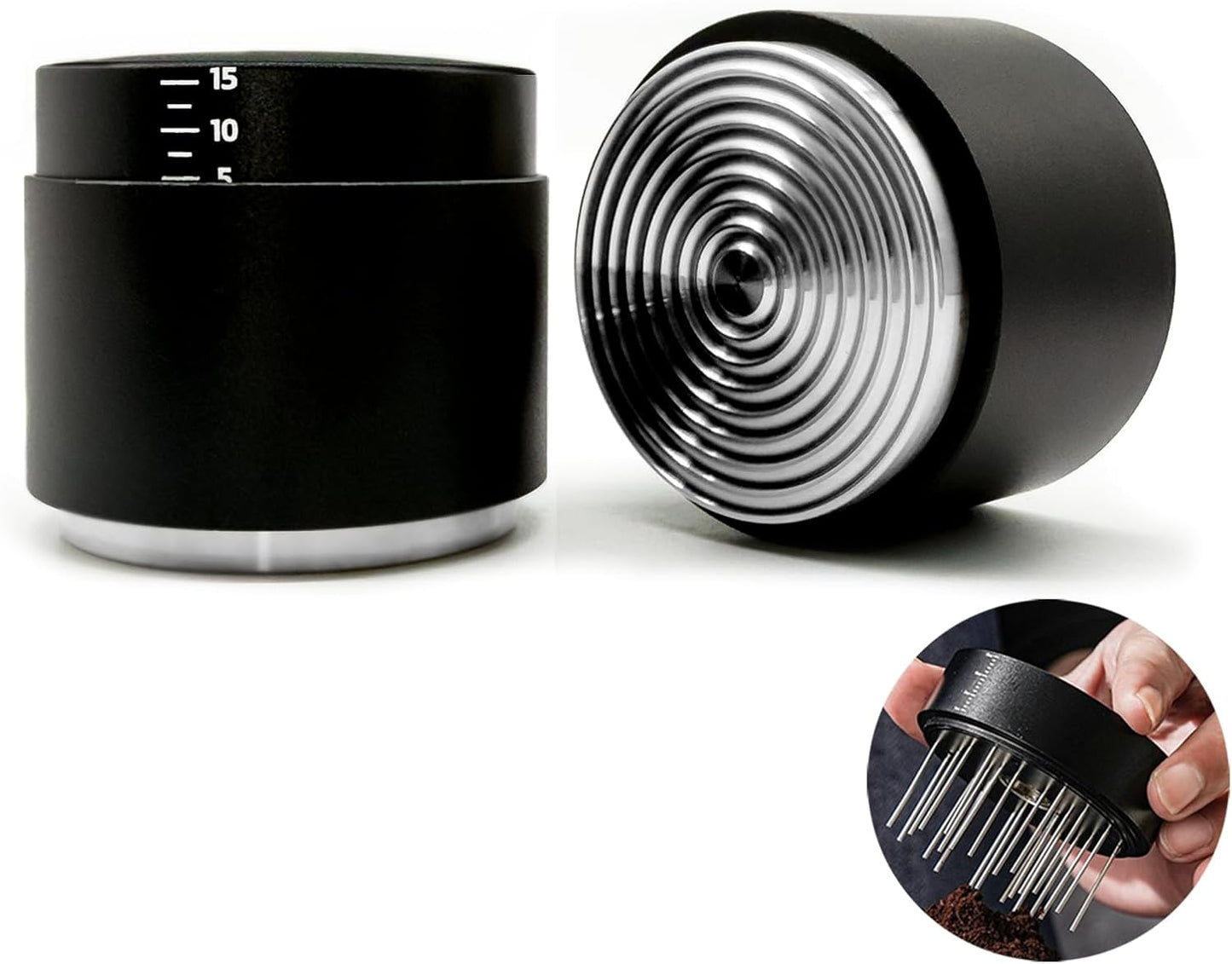 53MM Espresso Tools - Professional WDT Tool, Coffee Distributor & Tamper with 3-in-1 Design, 304 Stainless Steel Barista Essentials for Home Coffee Brewing, Beginner-Friendly Accessories