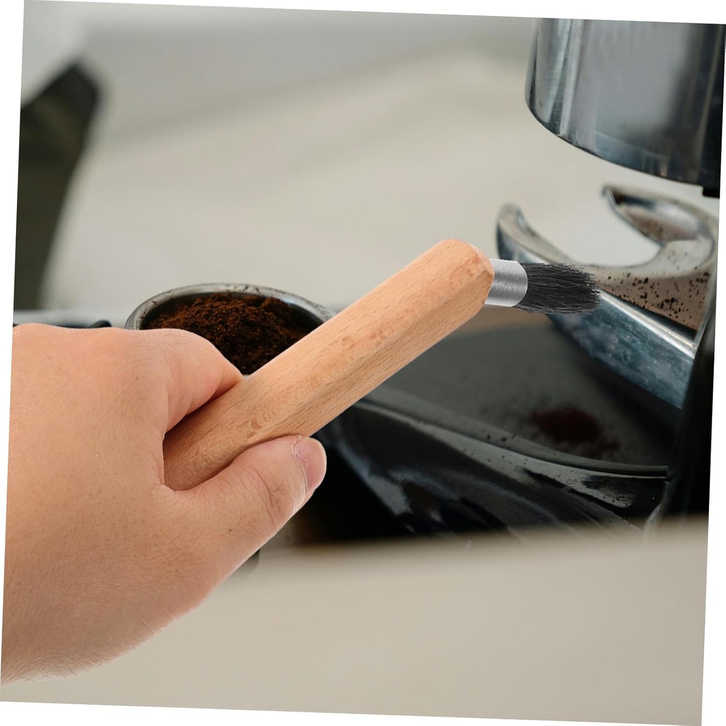 ARTIBETTER 3pcs Professional Coffee Machine Cleaning Brush Natural Bristles Essential Espresso Tool for Thorough Cleaning and Maintenance of Coffee Grinders and Machines