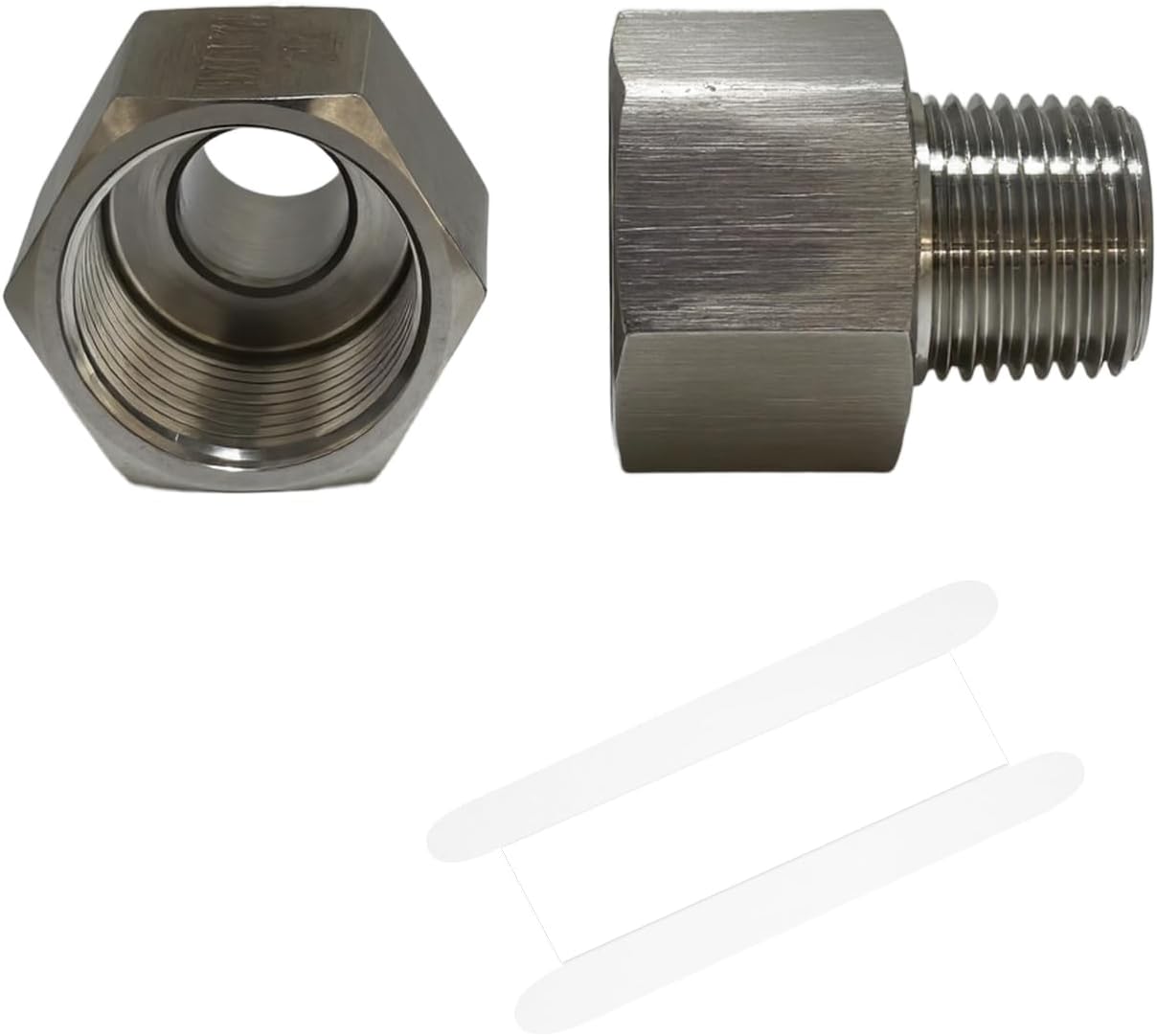 2 pieces Npt3/4 Female to Npt1/2 Male Reducer,3/4-1/2Water pipe Adapter, Fabricate of 304 Stainless Steel