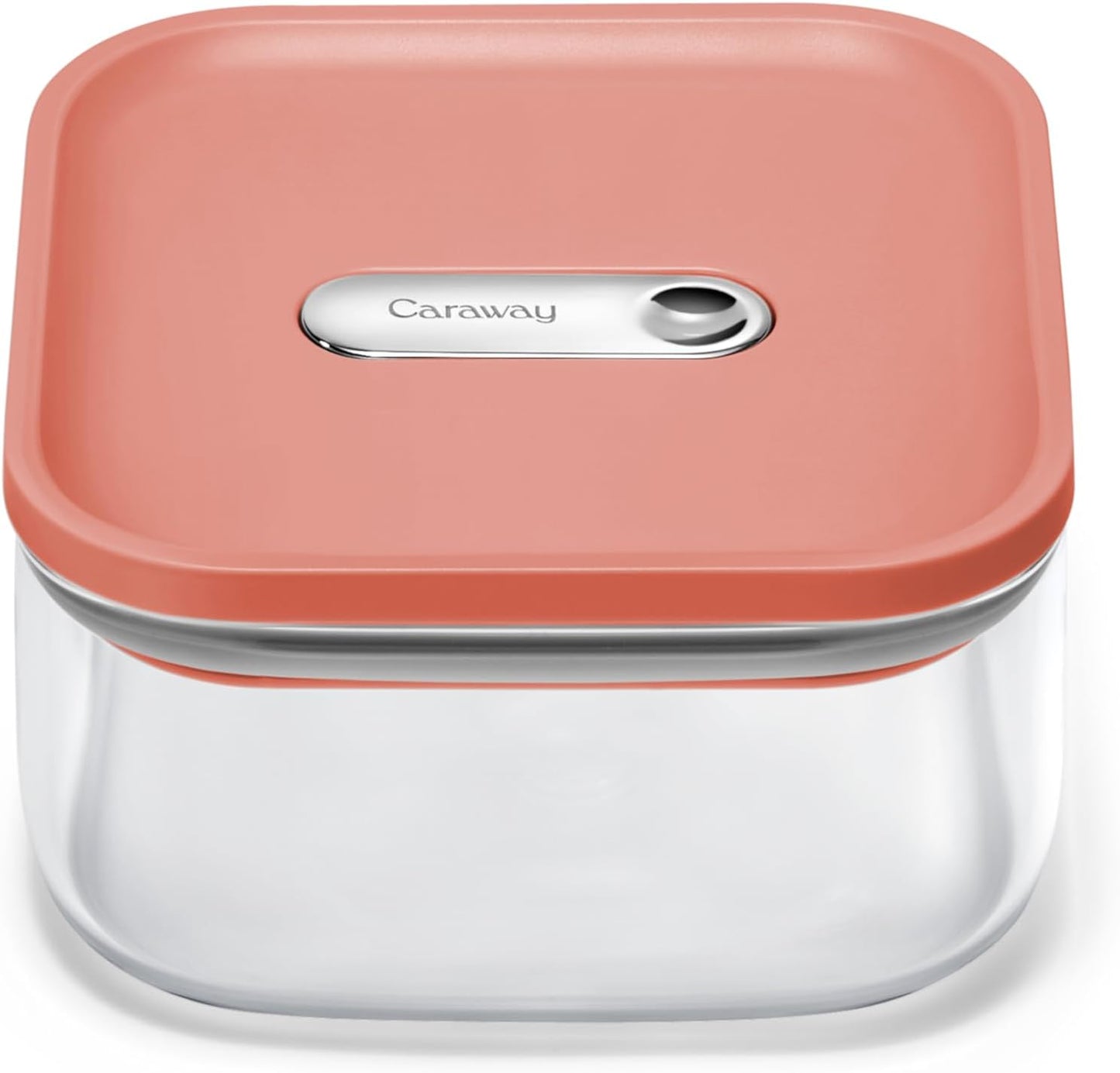 Caraway 1qt Glass Airtight Food Storage Container with Lid – Non-Toxic, BPA-Free Kitchen Storage Container – Stackable, Space-Saving Airtight Container for Dry Goods and More - Perracotta