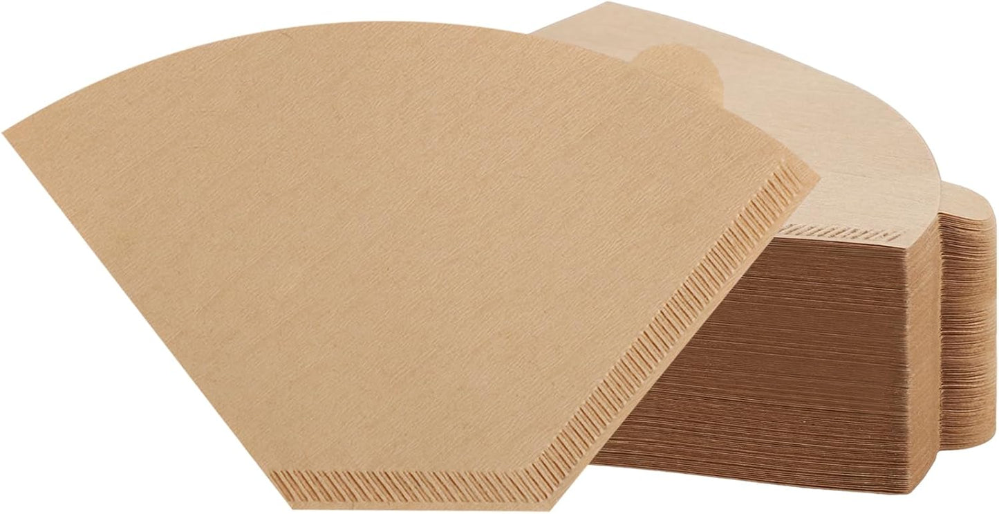 400 Count Cone Coffee Filters #2, 2 Coffee Filters Unbleached Natural Brown Disposable Coffee Filter Compatible with Pour Over and Drip Coffee Maker