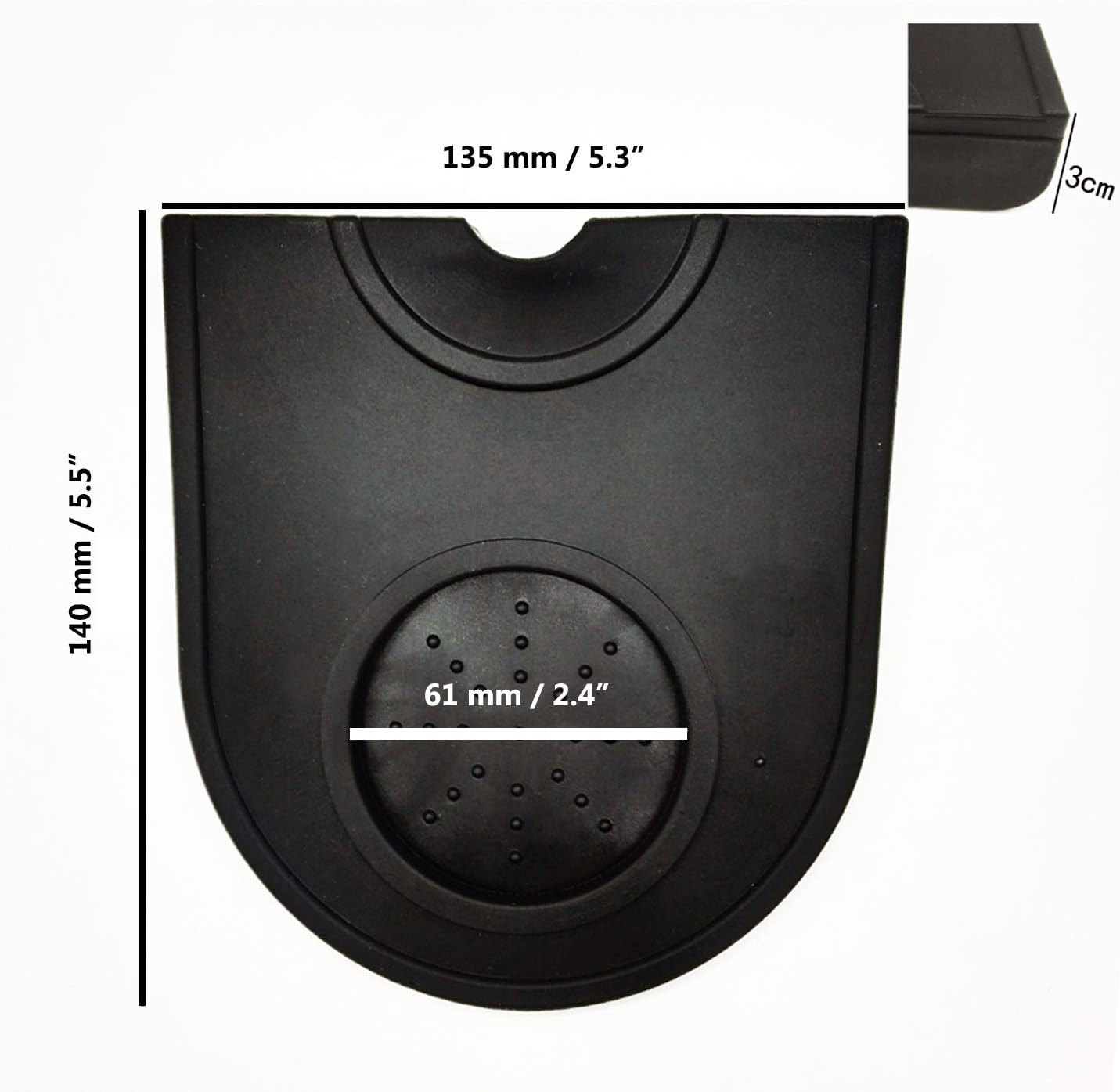 Coffee Tamper Mat Silicone Corner Tamping Mat (Small)