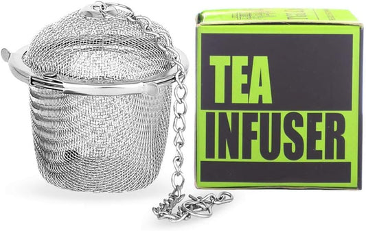 TGL Co. Stainless Steel Tea Infuser | Durable Teapot Green Tea Filter | Perfect for Loose Leaf Tea Brewing (Basket Infuser)