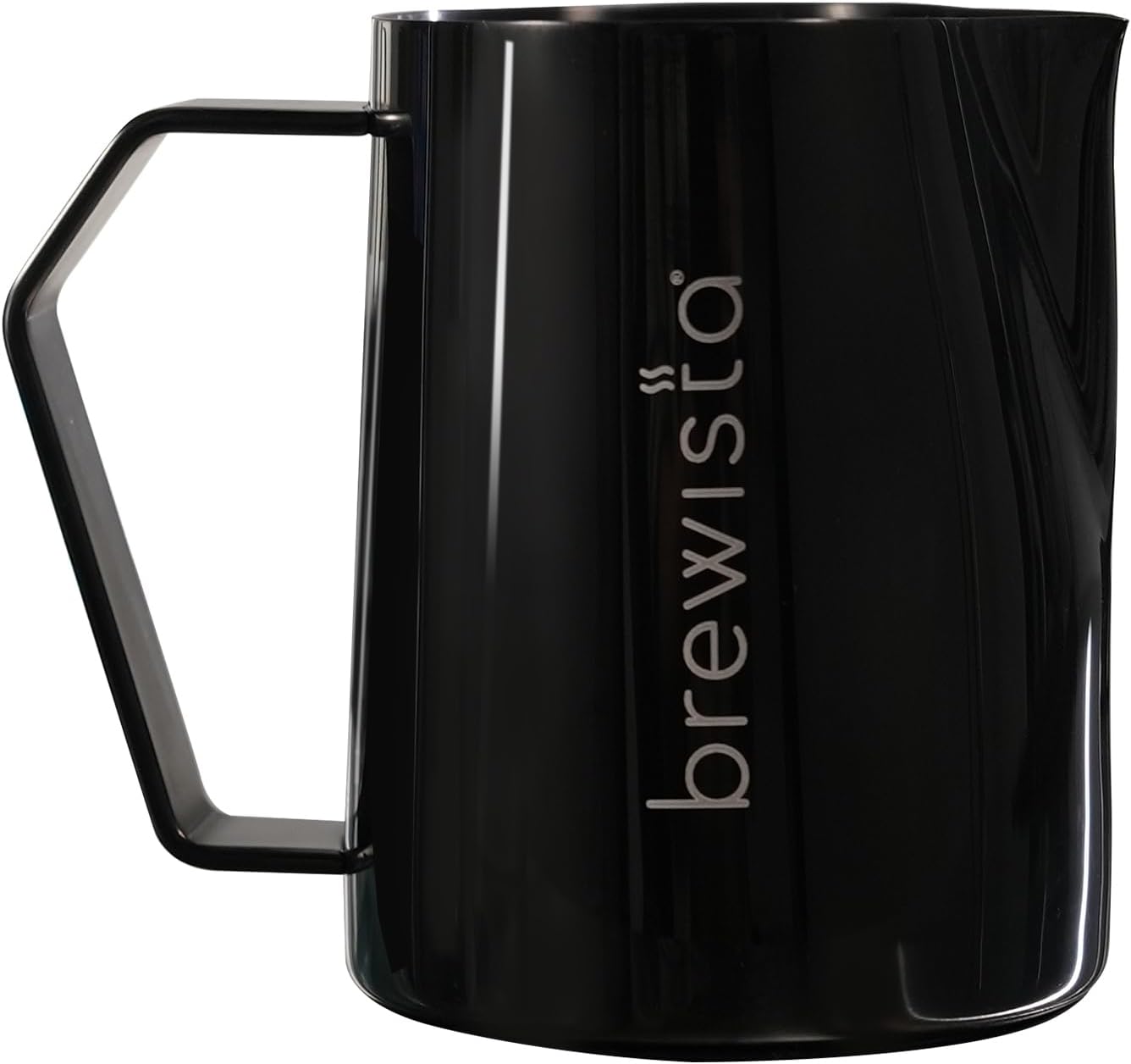 Brewista Precision Milk Frothing Pitcher, Steaming Jug, Coffee, Espresso Machine Accessories for Barista, Latte Art, Cappuccino, Stainless Steel Cup, 16 oz/480 ml, Matte Black