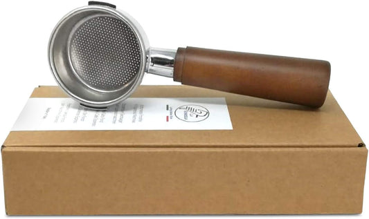 Bottomless Portafilter Lusso for La Pavoni Europiccola Professional Stradivari Lusso Lever Espresso Machine with 2 Cup filter Basket Included