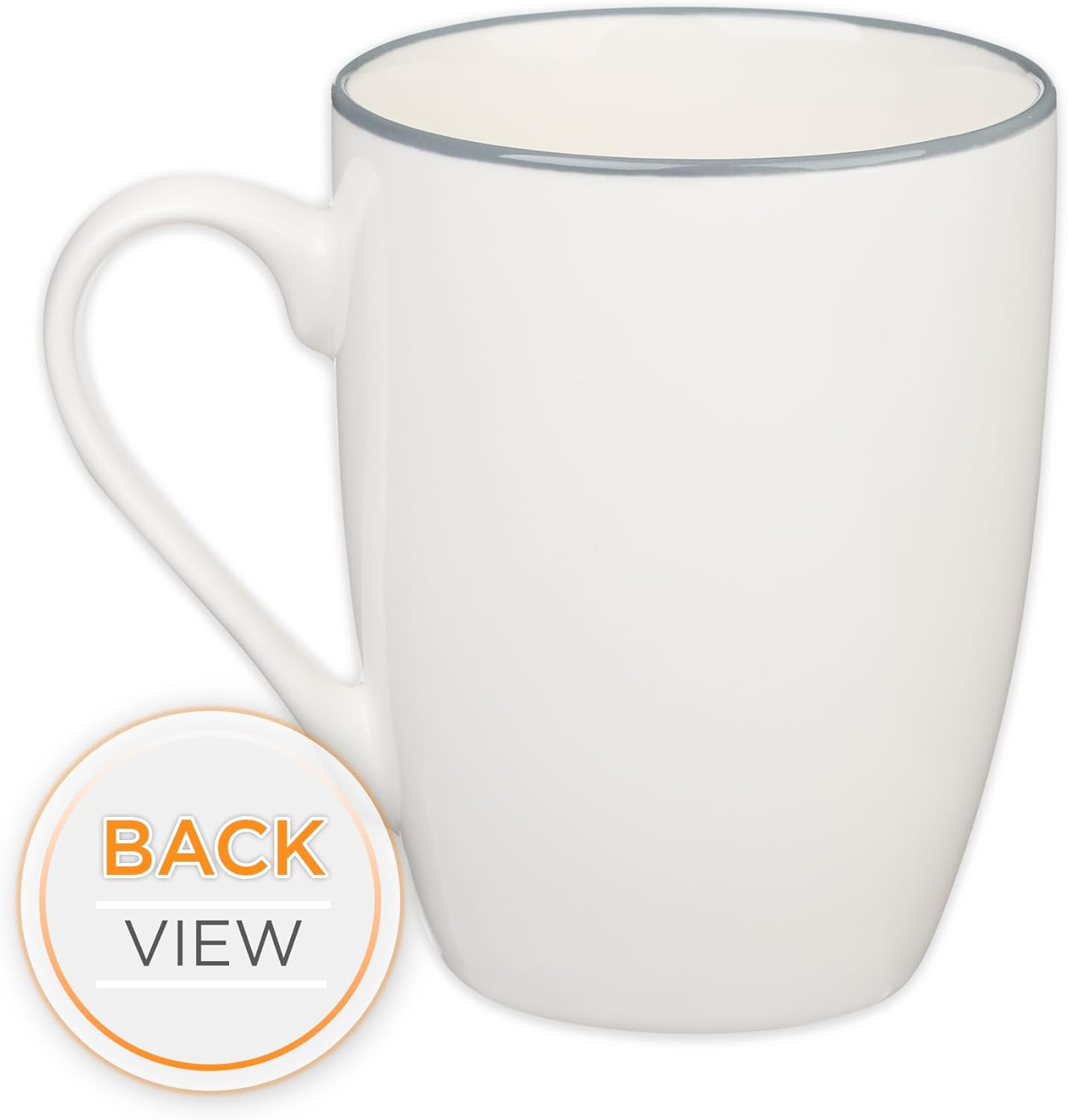 Christian Art Gifts Microwave & Dishwasher Safe Inspirational Scripture Mug for Women: Cup Overflows with Blessings Encouraging Bible Verse Psalm Novelty Drinkware, White & Leafy Purple Floral, 12 oz.