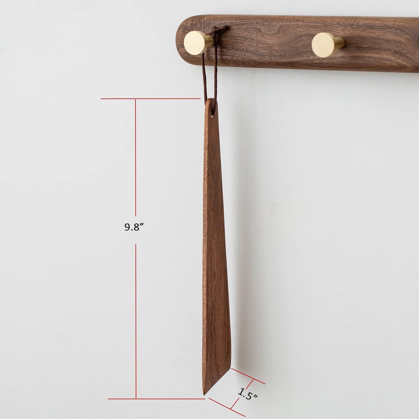 Muso Wood 9.8" Acacia Wood Spatula for Cooking, Small Wood Flipper, Non-Stick Spatula Set, Multi-Purpose Spatulas for Flipping, Serving, Scraping & Turning (Set of 1)