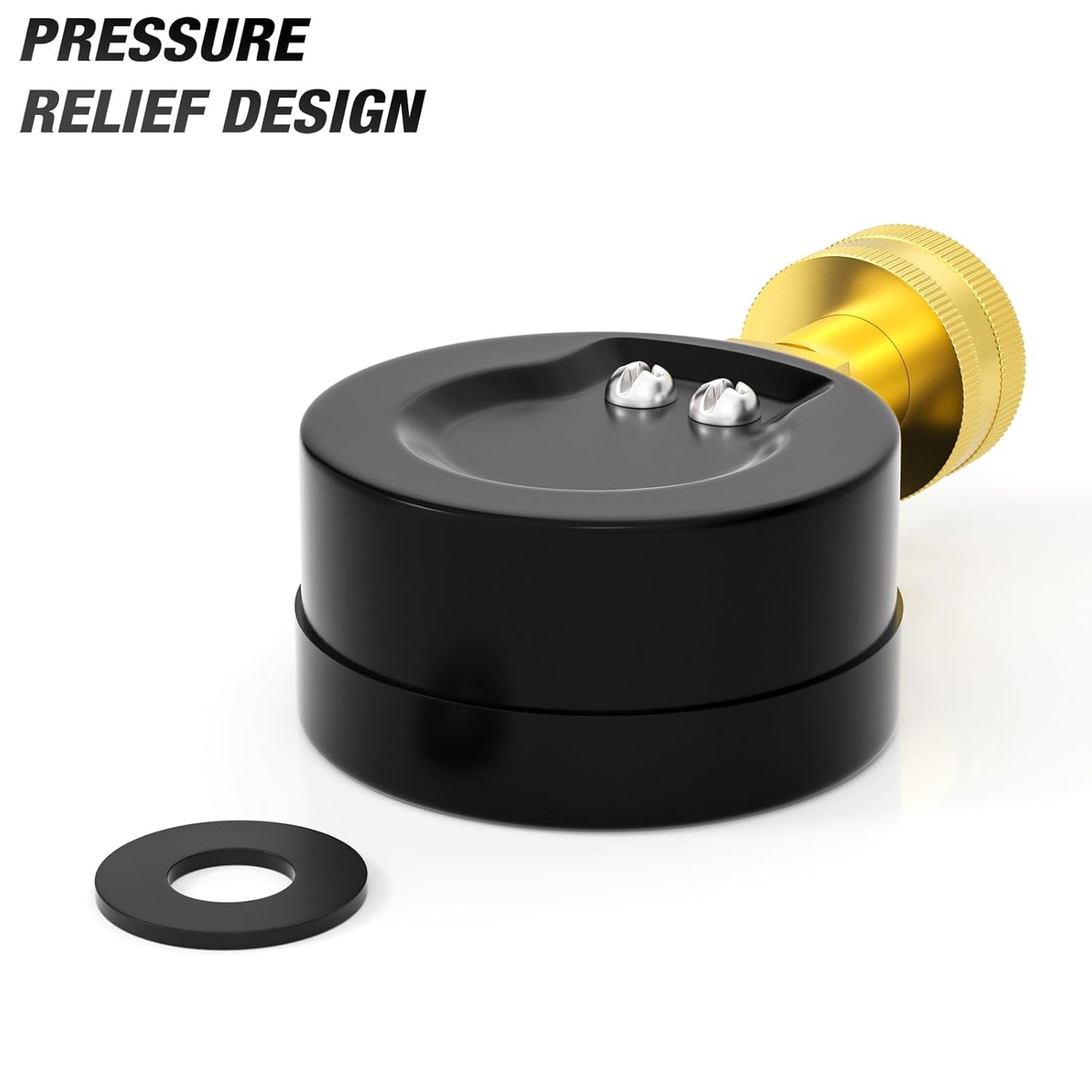 MEANLIN MEASURE 0-100psi Water Pressure Gauge,3/4" Female 2.5" FACE DIAL Water Pressure Test Gauge with Sealing Ring, Water Pressure Gauge for Home