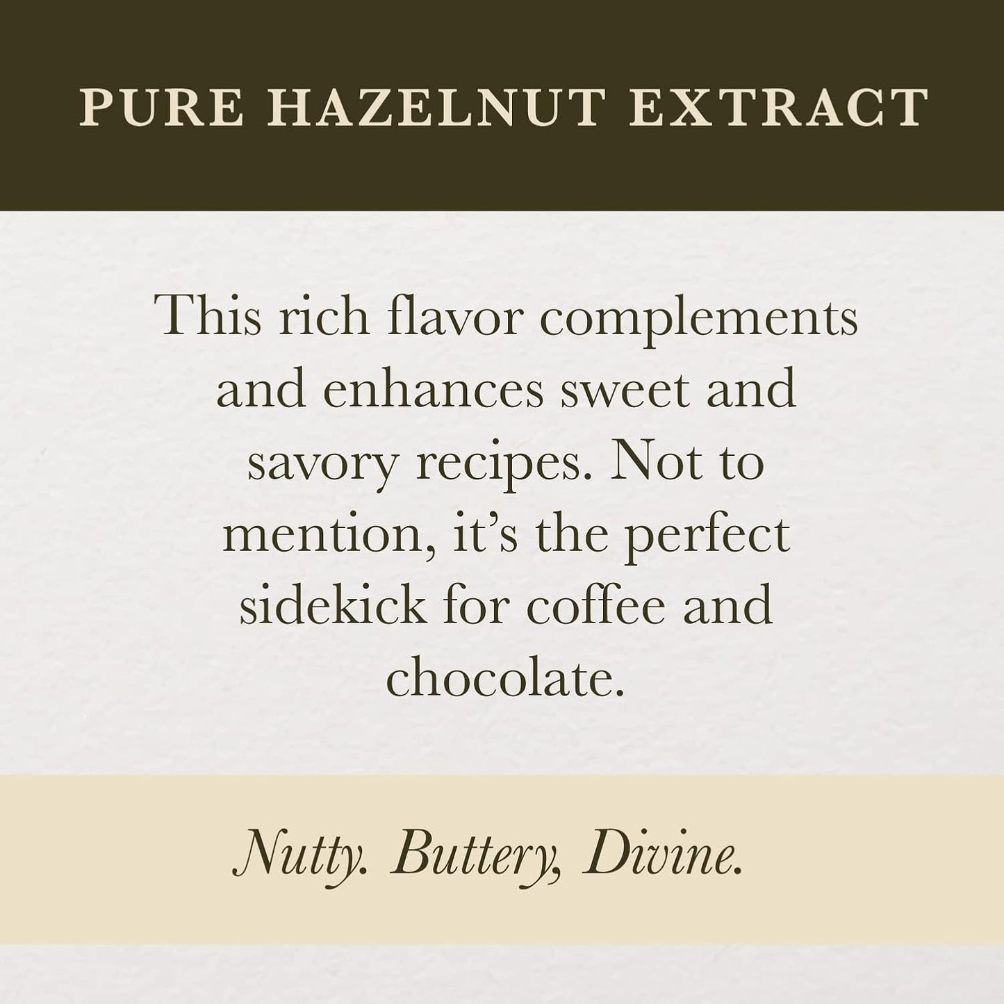 Cook's, Pure Hazelnut Flavor, Perfect for Baking and Cooking, Certified Kosher, Gluten Free, Allergen Free, Vegan, 16 oz