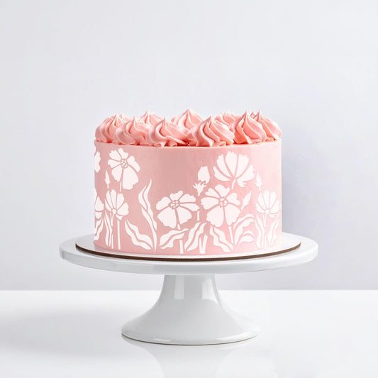 Long Border Cake Stencil, 4" x 12.75" (Peppi)