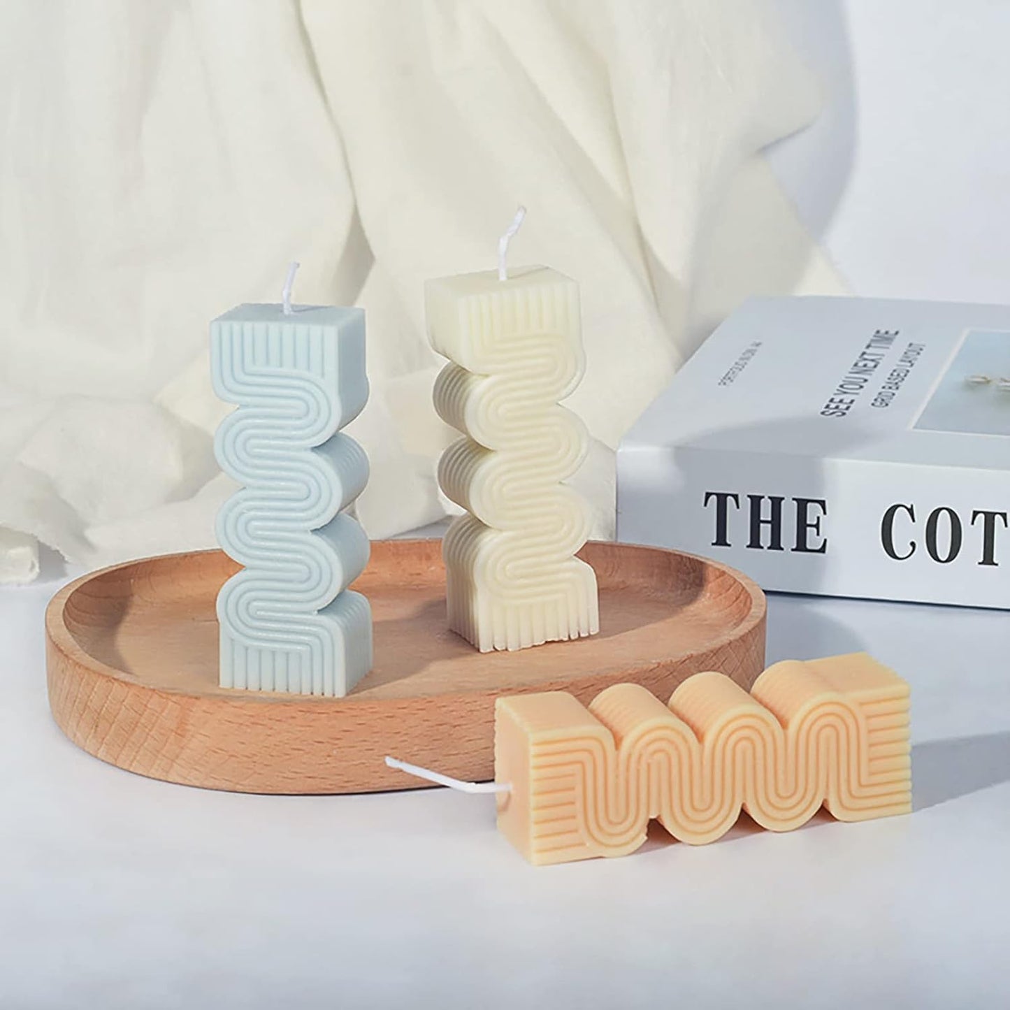 Flower Candle Mold - Cylinder & Irregular Shapes, 3D & Silicone, Resin & Handmade