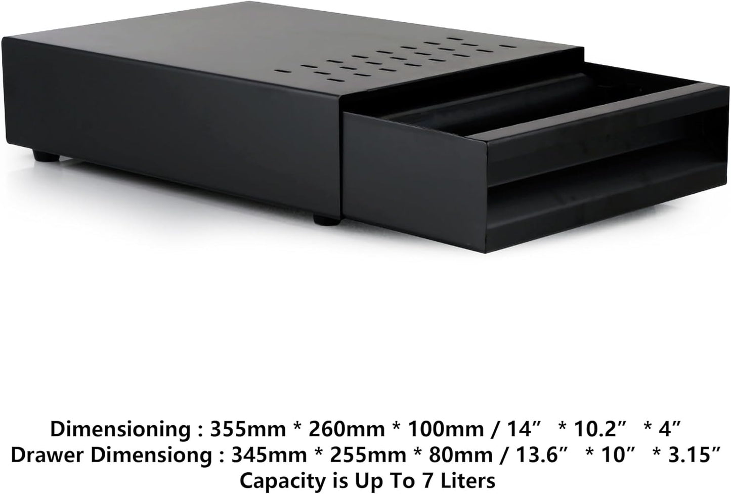 Coffee Knock Box Large Size Espresso Knocker Coffee Grounds Knock Drawer