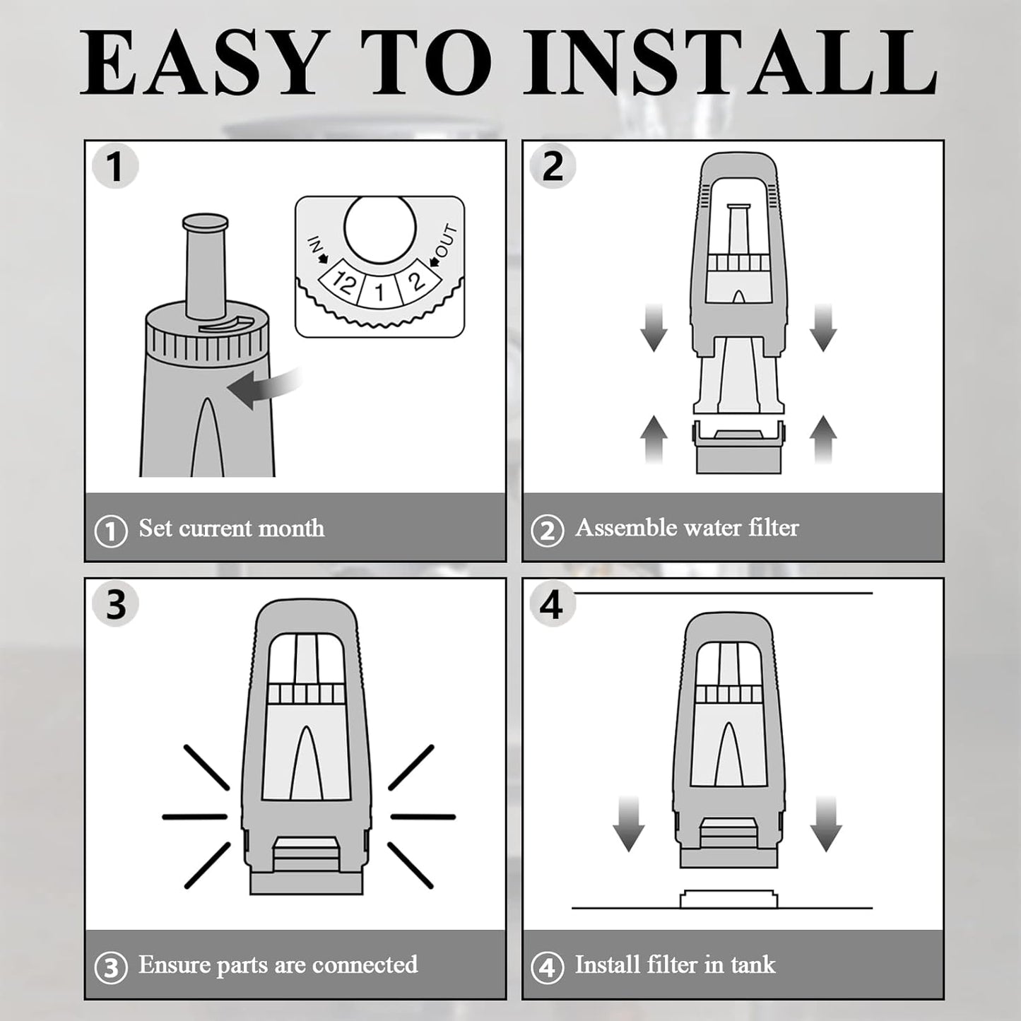 2 Pack Replacement Water Filter for Breville Espresso Machine Barista Touch Bes880, Barista Pro BES878, Oracle Touch BES990, Oracle BES980, Dual Boiler BES920 Bambino ClaroSwiss Sage by Funmit