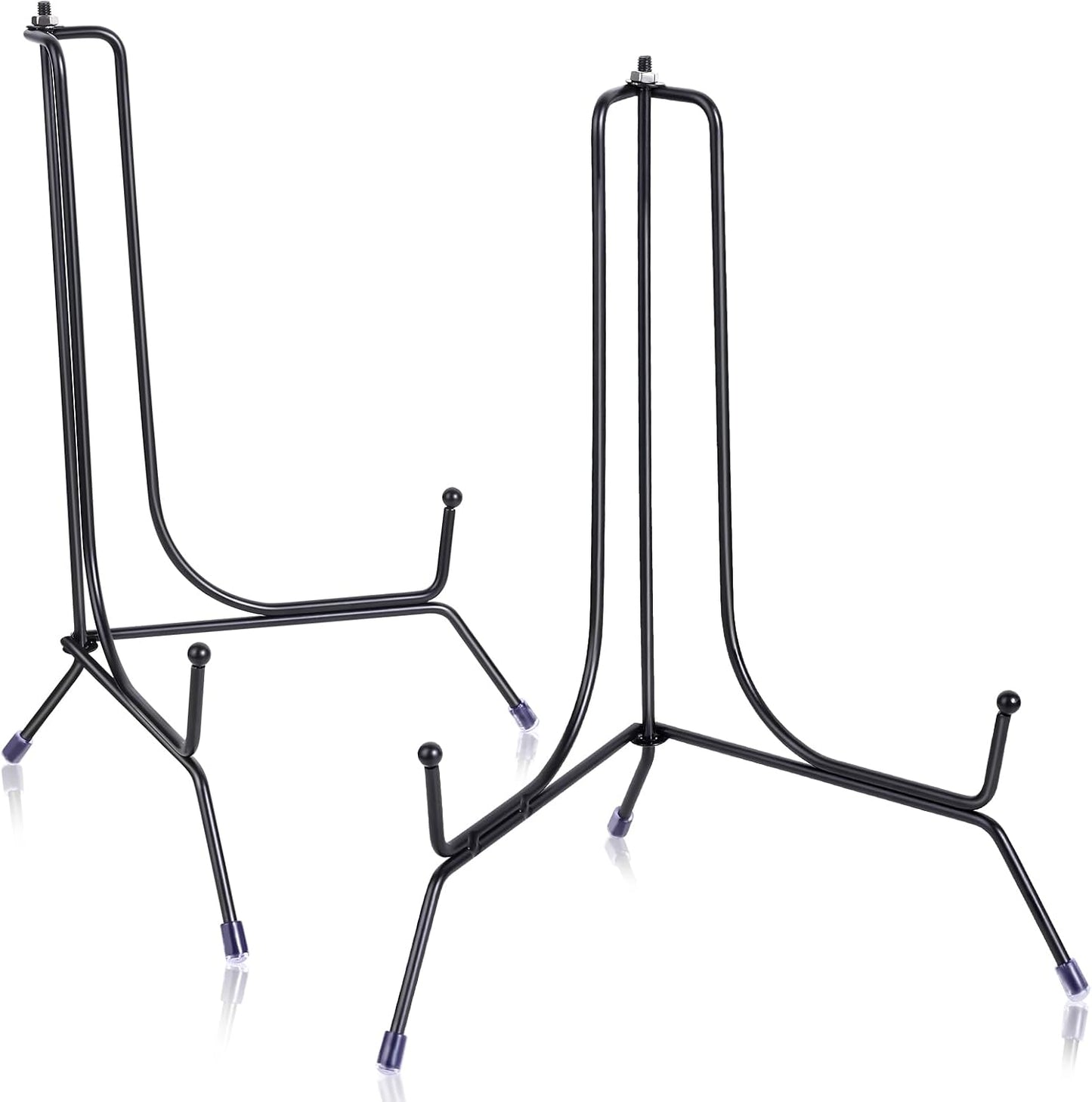 2-Pack Upgraded Anti-Slip Plate Stands for Display, 10 Inch Decorative Iron Plate Holders, Easel, Frame, Book, Card, Plaque, Picture Display Stands