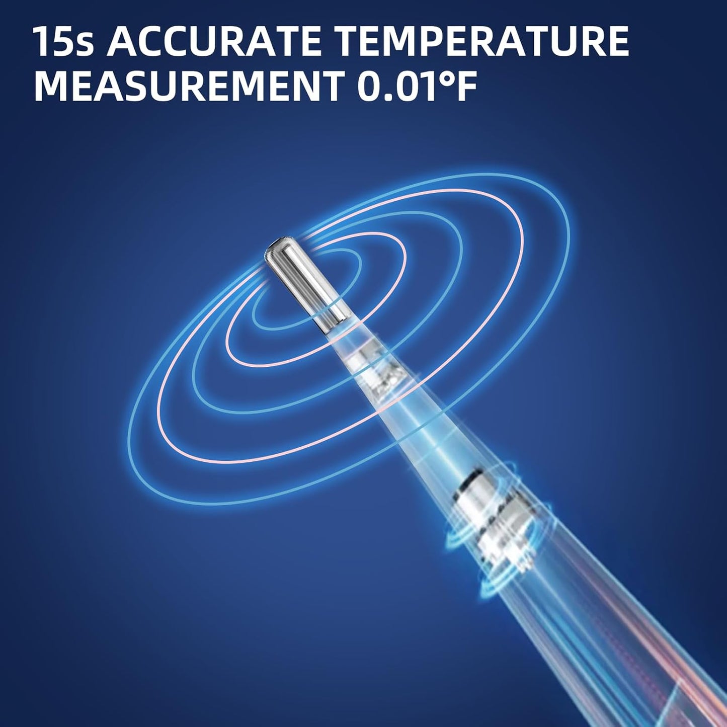 Berrcom Rechargeable Digital Thermometer for Adults and Kids, Medical-Grade Accurate Thermometers with LED Display, Fever Alarm, Fast Reading, Portable