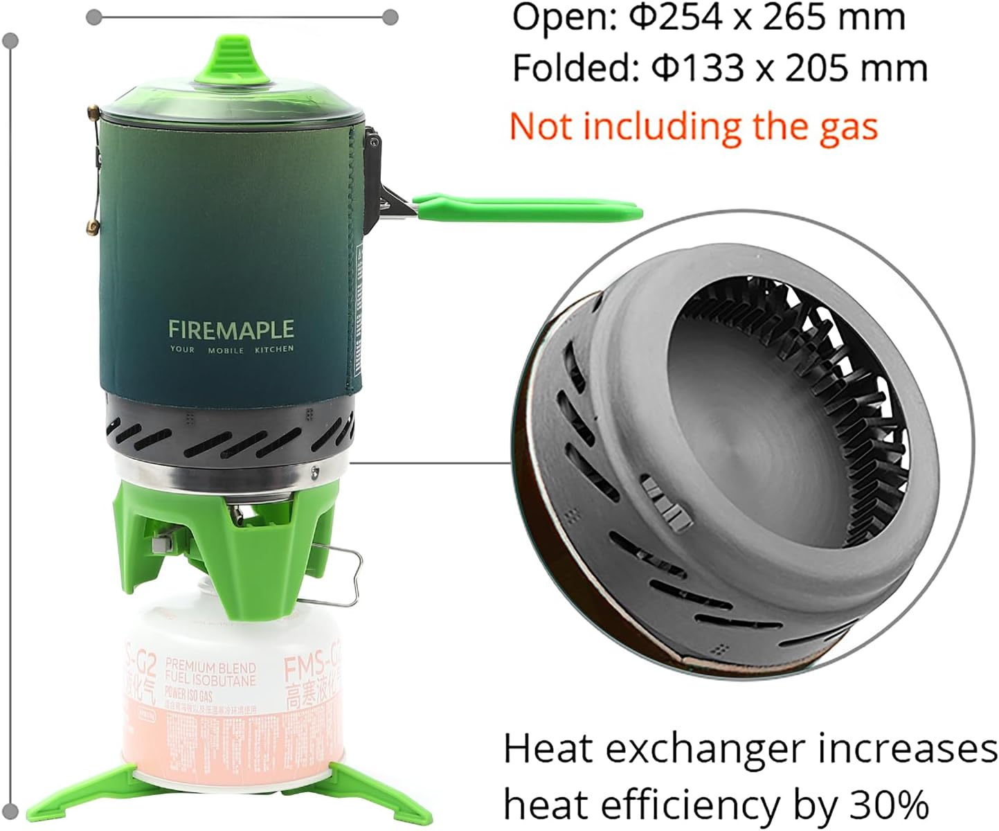Fire-Maple Fixed Star X2 Backpacking and Camping Stove System Outdoor Propane Camp Cooking Gear Portable Pot Jet Burner Set Ideal for Hiking, Trekking, Fishing, Hunting Trips and Emergency Use