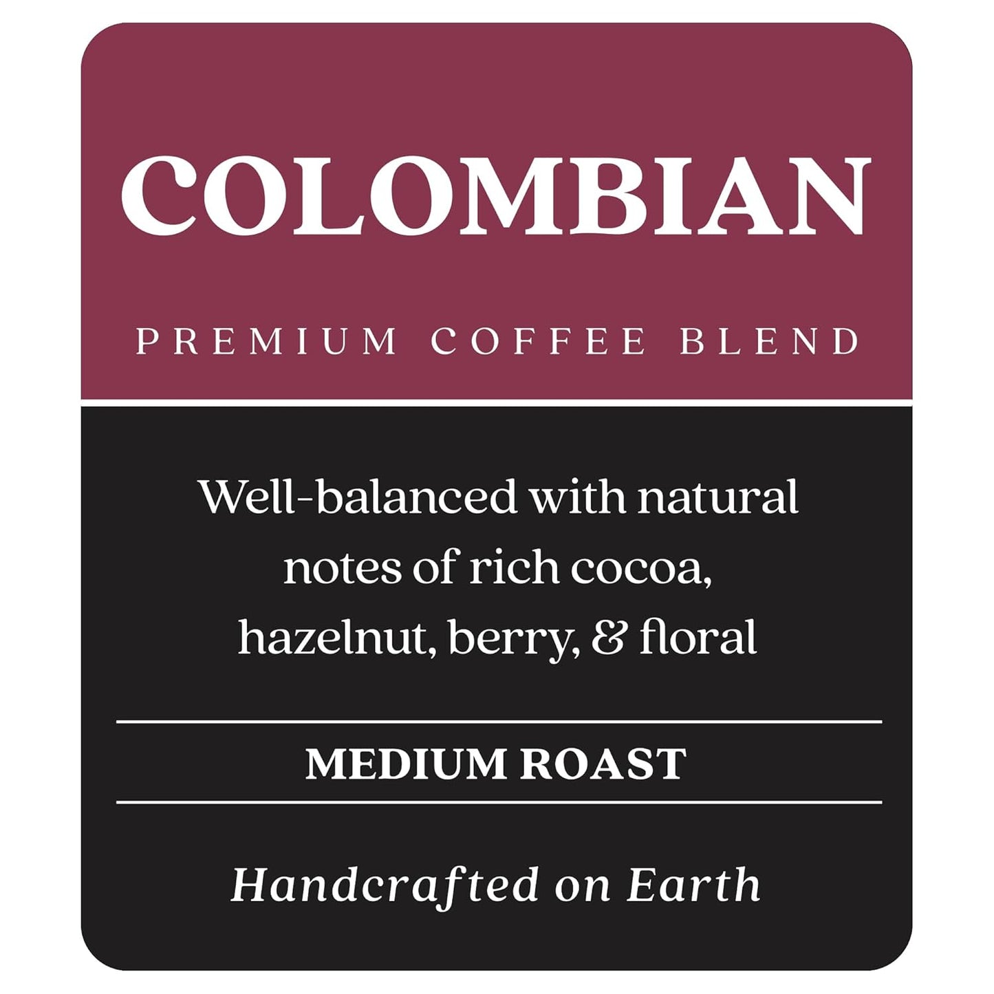 Copper Moon Medium Roast Whole Bean Coffee, Colombian Blend, 2 Lb