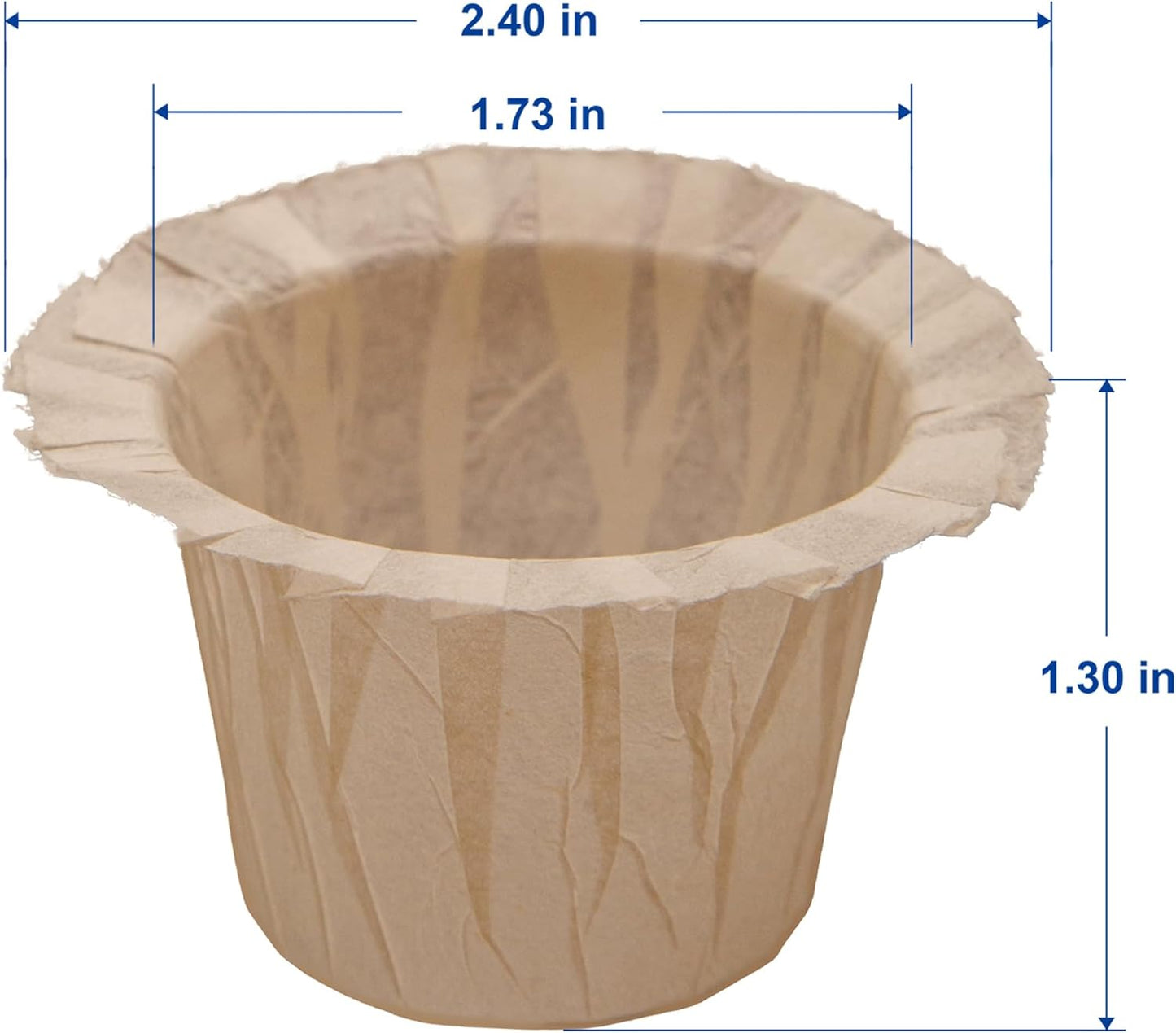 300 Count Natural Disposable Coffee Paper Filters, Compatible with Keurig 1.0 and 2.0 Coffee Maker fit all Kind of Reusable Coffee Pods